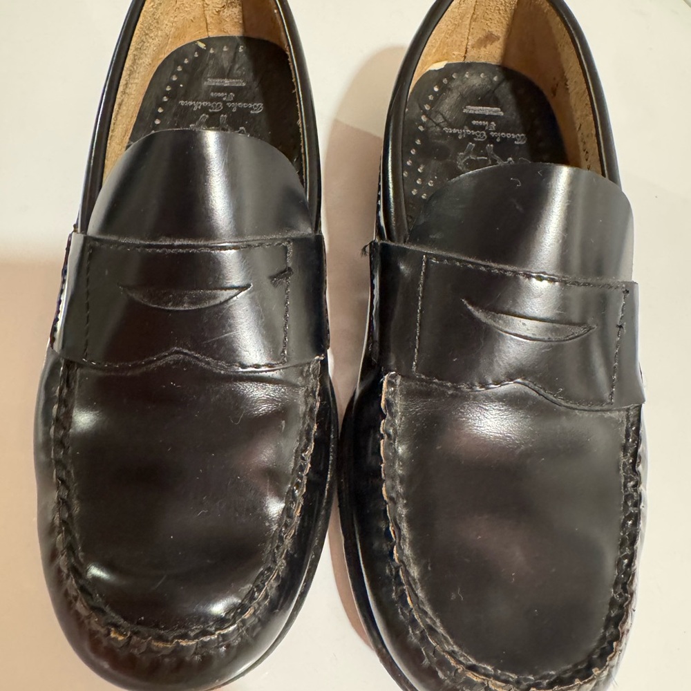 Brooks Brothers Classic Black Leather Slip-Ons